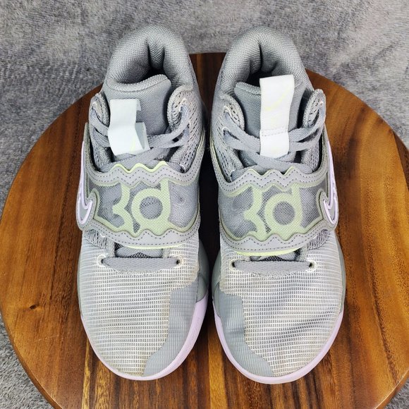 Nike KD Trey 5 X Basketball Shoes Men's 7 Particle Gray Lilac Athletic Sneakers - Picture 6 of 11